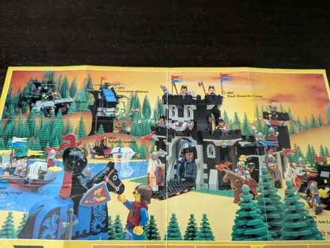Vintage (1988) LEGO Product CASTLE Black Knights Sets Poster - RARE