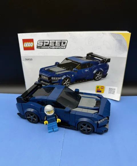 LEGO Speed Champions: Ford Mustang Dark Horse Sports Car 76920 W/Manual (No Box)