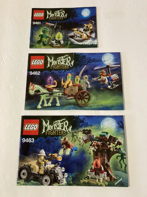 lego monster fighters manuals #9461 #9462 #9463