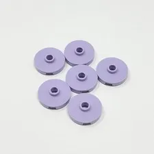 18674 LEGO Parts Tile Round 2x2 w/ Open Stud LAVENDER (6)