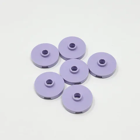 18674 LEGO Parts Tile Round 2x2 w/ Open Stud LAVENDER (6)