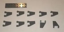 LEGO NEW 2x2 Dark Stone Grey Flag Trapezoid (10x) 4215387 Brick 44676