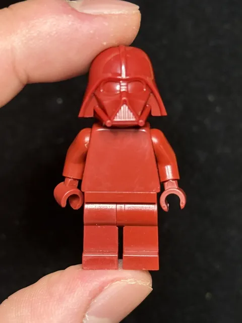 Official Lego dark red Monochrome Prototype Darth Vader Minifigure Rare ! 