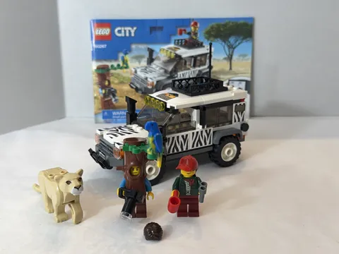 Lego City - Safari Off-Roader - Set #60267 - 100% Complete W/ Manual - Cat/Lion