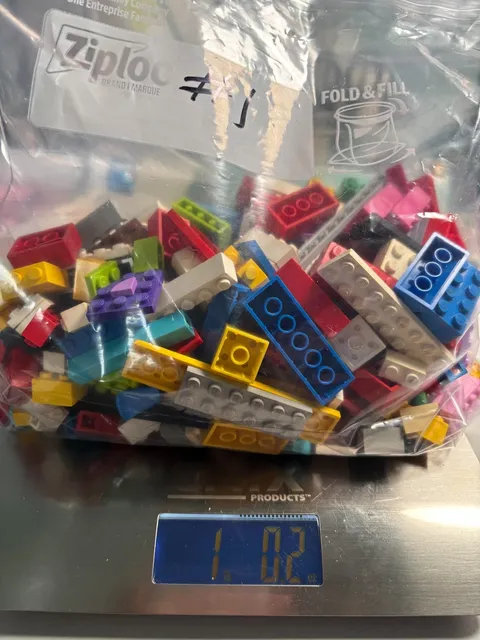 LEGO Bulk Lot of 1 LB  Mixed Bricks Blocks Parts Pieces Assorted Colors