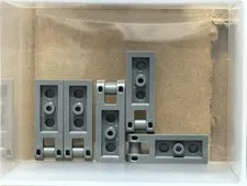 LEGO Parts - Dark Bluish Gray Plate 1 x 2 with Bar Handle End - No 60478 - QTY 5