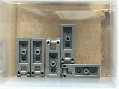 LEGO Parts - Dark Bluish Gray Plate 1 x 2 with Bar Handle End - No 60478 - QTY 5