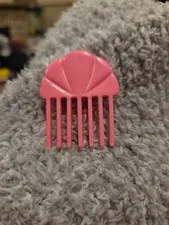 Vintage Mattel HOT LOOKS Pink Hair Comb Doll Accessory 1980s (W