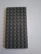 No 437.  1x Lego plate 6x12.  3028 Dark Grey