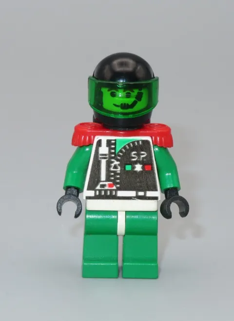 LEGO Space Police green w/ air tank minifigure 6984 6813