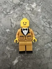 Citizen Brick CB Gold Tuxedo Misprint 42 Custom LEGO Minifigure In Hand