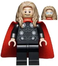 LEGO® Minifig sh0734 - Thor - Long Dark Tan Hair
