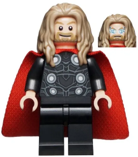 LEGO® Minifig sh0734 - Thor - Long Dark Tan Hair
