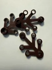 LEGO- NEW- #2423-DARK BROWN-PLANT LEAVES 4 X 3 -1 (ONE) PIECE-RARE