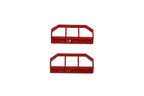 2 Lego® TRAIN Railway 9V RC Balustrade Handrail 6x1 RED