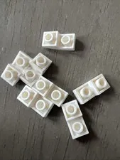LEGO 24201 White Slope, Curved 2 x 1 x 2/3 Inverted 7 Pieces