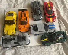 LEGO Speed Champions seven vehicles all complete besides one no damage