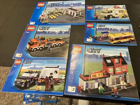 lego city 7642 (2-3) 7641 (1-2) 7639 manuals only NO bricks Lot 005
