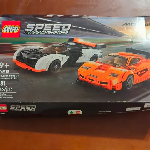 LEGO Speed Champions McLaren Solus GT & F1 LM 76918 581 pcs 9+ 2023 Box