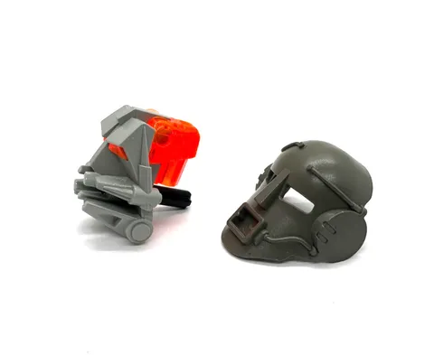 LEGO Bionicle Tan Mahiki Turaga Kanohi Mask of Illusion 32575 Dark Gray & Head