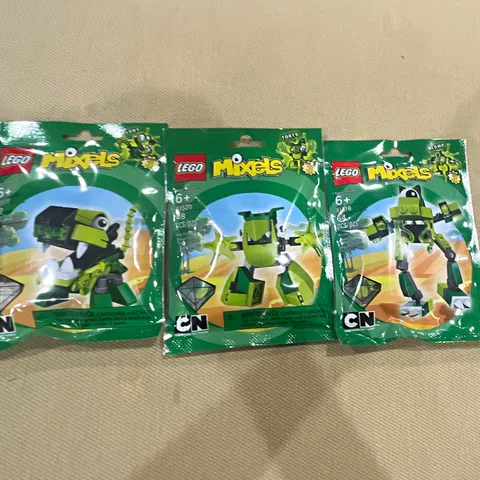 LEGO Mixels Series 3 Green Minifigure Foil Packs Lot of 3, Mixels Theme