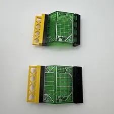 LEGO Parts: Hingeable Canopy Panel w/ Embossed Design, 2x4, # 6139, Trans Green
