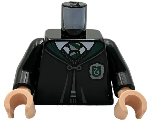 Lego New Minifigure Torso Hogwarts Robe Clasped with Slytherin Crest Pattern