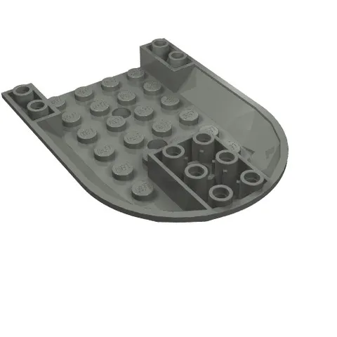 3x LEGO® Part 11295 - Aircraft Fuselage Forward Bottom Curved 6 x 8