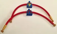LEGO® Part 28602pb01c02 - Torso Female Red Scarf and Yellow Lightning Bolt