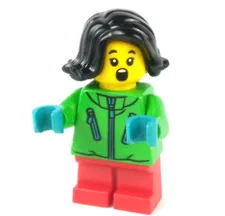 LEGO®  Child Girl Bright Green Jacket Minifigure™ hol275  Chinese New Year Ice