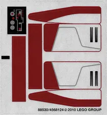 LEGO STICKER SHEET 8091 REPUBLIC SWAMP SPEEDER New from set