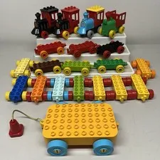 Lego DUPLO 2 x 6 Car Vehicle Train Base Lot of 20 11248 12595 Multi Color #95