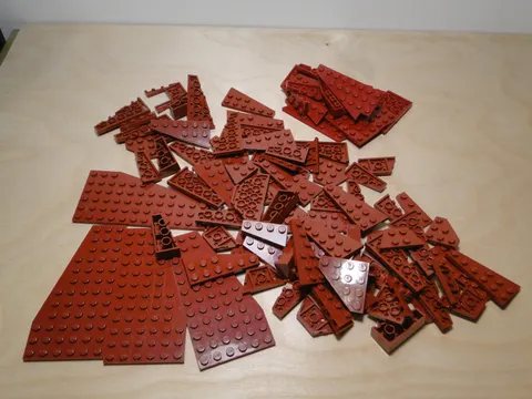 Lego Bricks Maroon Dark Red Lot Random Pieces Used