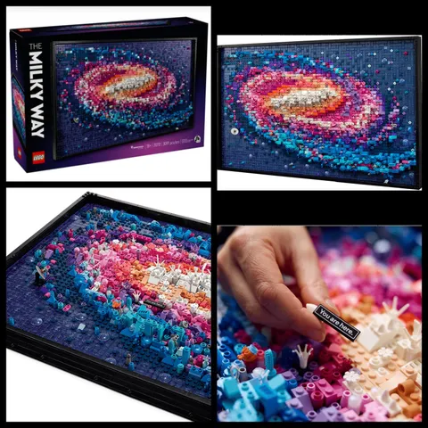 LEGO Art Milky Way Galaxy 31212 w/Space Soundtrack 3D Wall Decor 3091 Pieces NEW