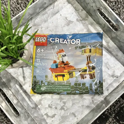 Lego Creator Santa's Sleigh Ride 30670 New Factory Sealed Poly Bag 2024