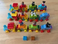 LEGO DUPLO 3x My First Number Train Learn to Count sets w/ figurines, cats, dog!