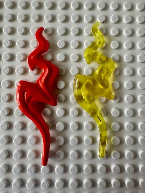 LEGO Wave Rounded Squiggly with Bar End (Flame) 7105
