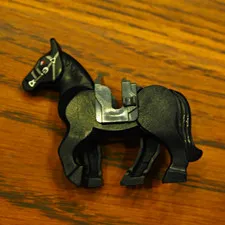 LEGO Lord of the Rings Ringwraith Horse Black Red Eyes 10352c01pb02 Nazgul 9472