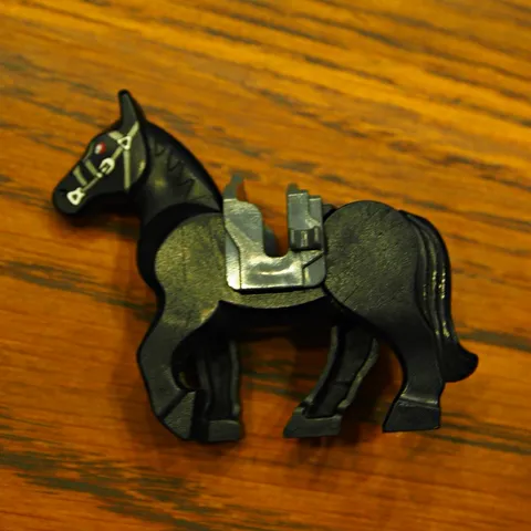 LEGO Lord of the Rings Ringwraith Horse Black Red Eyes 10352c01pb02 Nazgul 9472