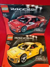 LEGO RACERS * BOOK 1 & 2 * FERRARI * INSTRUCTION MANUALS ONLY