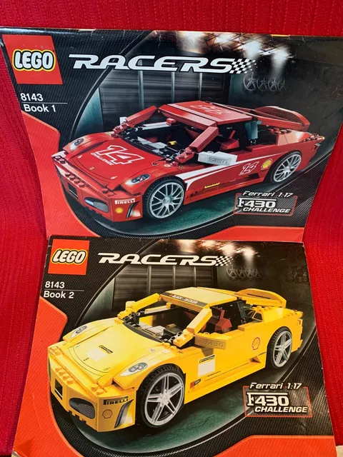 LEGO RACERS * BOOK 1 & 2 * FERRARI * INSTRUCTION MANUALS ONLY