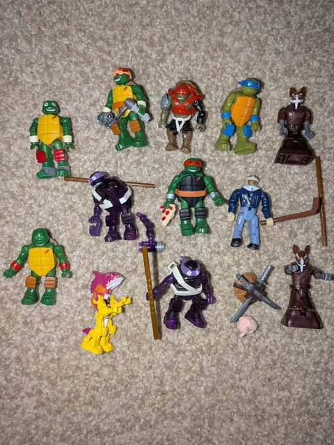 TMNT Mega Bloks & LEGO Mini-Figure Soldiers & Splinter- Lot 12 032025WT3
