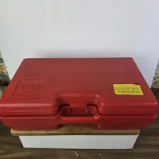 Vintage LEGO Storage Case 80's Carrying Case Box Bin 17x10x5 Large Red USA