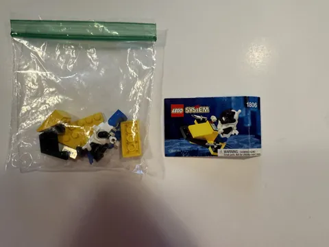 LEGO Aquazone 1806 Underwater Scooter 100% Complete W/ Minifig & Instructions