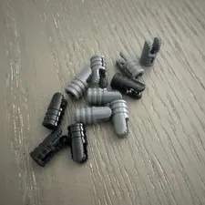LEGO Hinge Arm with Two Fingers and Axle Hole (30553) 11 Pieces Black Dark Gray
