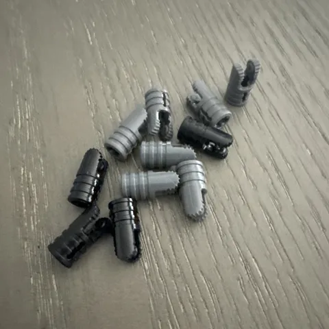 LEGO Hinge Arm with Two Fingers and Axle Hole (30553) 11 Pieces Black Dark Gray