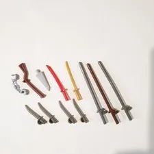 LEGO Mixed Lot Heavy Wear and Damaged Weapons