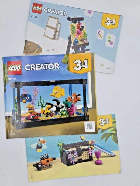 LEGO Creator 31122 Fish Tank (2021) (Retired) Instruction Manual Only No Bricks