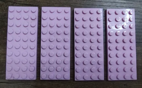 LEGO 3030 Plate 4 x 10 Light Pink x4 Genuine