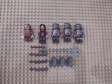 LEGO LOTR Uruk-Hai Army Minifigure Lot x4 + Gimli